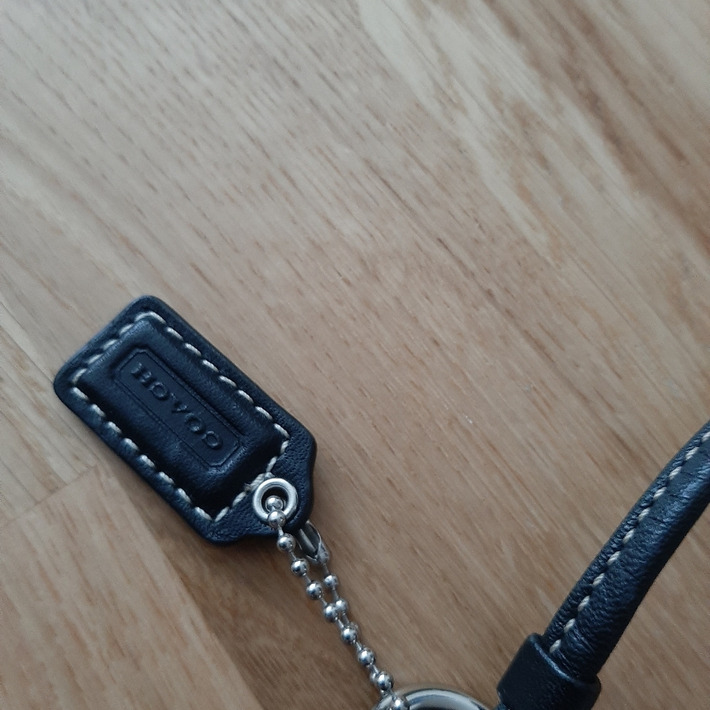 Coach Black & Gray Branded Purse  Wristlet  Clutch - Picture 3 of 8